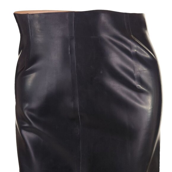 Kwaidan Editions Slit Maxi Skirt Size FR 36 US 4 S Black Rubber $1500 - Picture 4 of 16